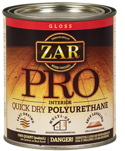 Быстросохнущий полиуретановый лак для внутренних работ ZAR PRO QUICK DRY POLYURETHANE - Artmarket74